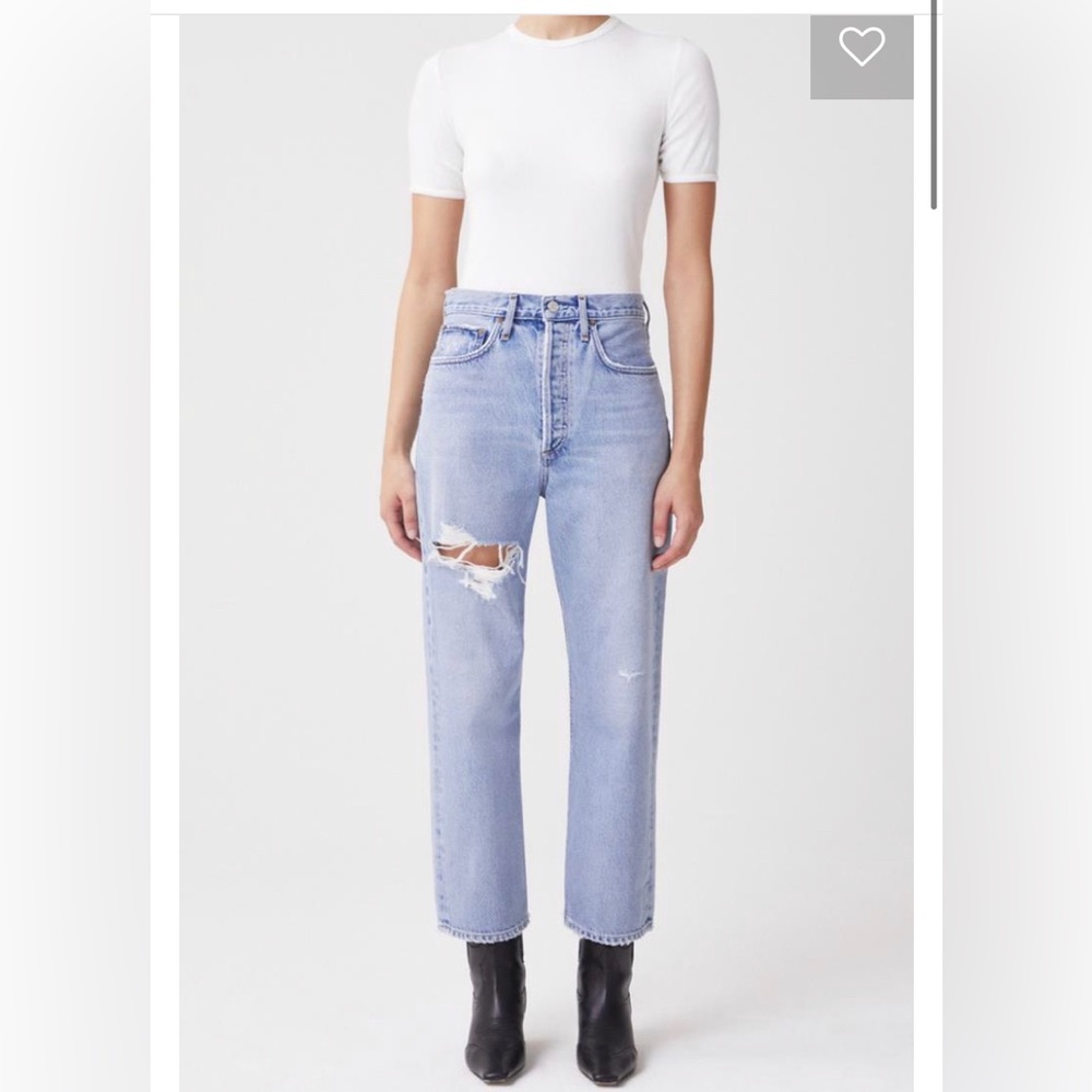 Agolde 90s Crop Mid Rise Loose Fit